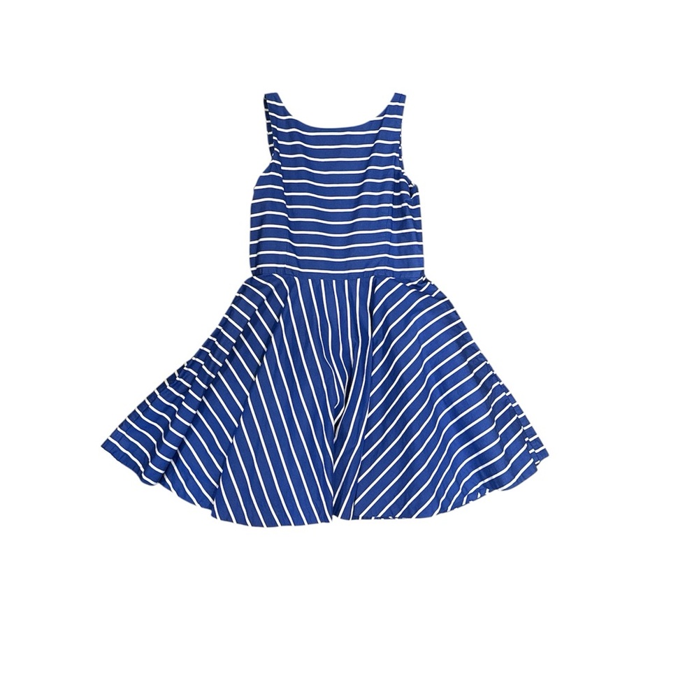 Polo by Ralph Lauren Blue and White Sleeveless Sundress